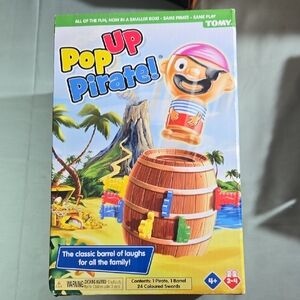 Tomy Pop Up Pirate Game Barrel Of Laughs NIB Toy